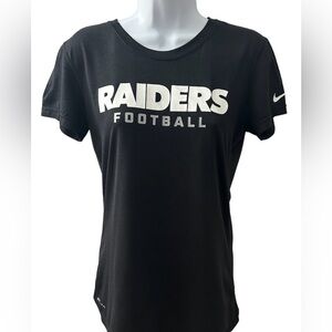 RAIDERS Nike NFL Dry Fit Crewneck T-Shirt Women’s Small
